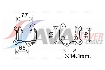 Оливний радіатор двигуна AVA QUALITY COOLING OL3581 - zapix