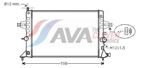 Радіатор охолодження двигуна AVA QUALITY COOLING OLA2440 - zapix