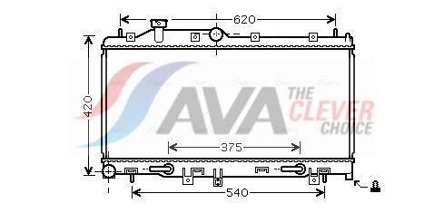 Радіатор охолодження двигуна AVA QUALITY COOLING SU2066 - zapix