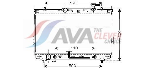 Радіатор охолодження двигуна AVA QUALITY COOLING HYA2110 - zapix