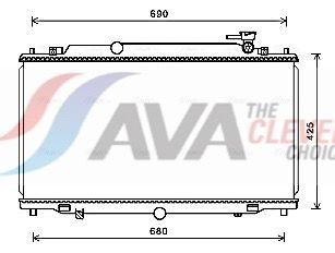 Радіатор охолодження двигуна AVA QUALITY COOLING MZ2280 - zapix