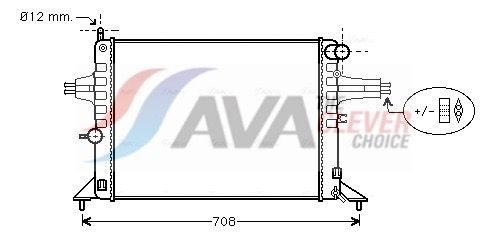 Радіатор охолодження двигуна AVA QUALITY COOLING OL2272 - zapix