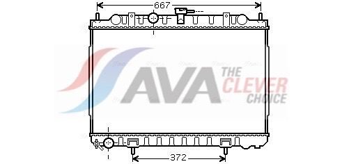 Радіатор охолодження двигуна AVA QUALITY COOLING DN2238 - zapix