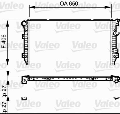 Радіатор охолодження двигуна VALEO 735133 - zapix