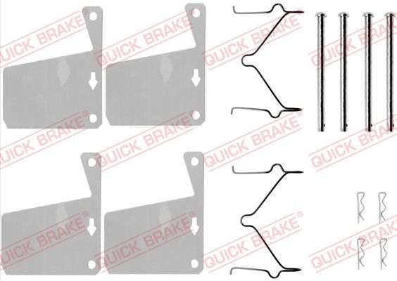 Приладдя / деталі гальмівних колодок QUICK BRAKE 1090960 - zapix