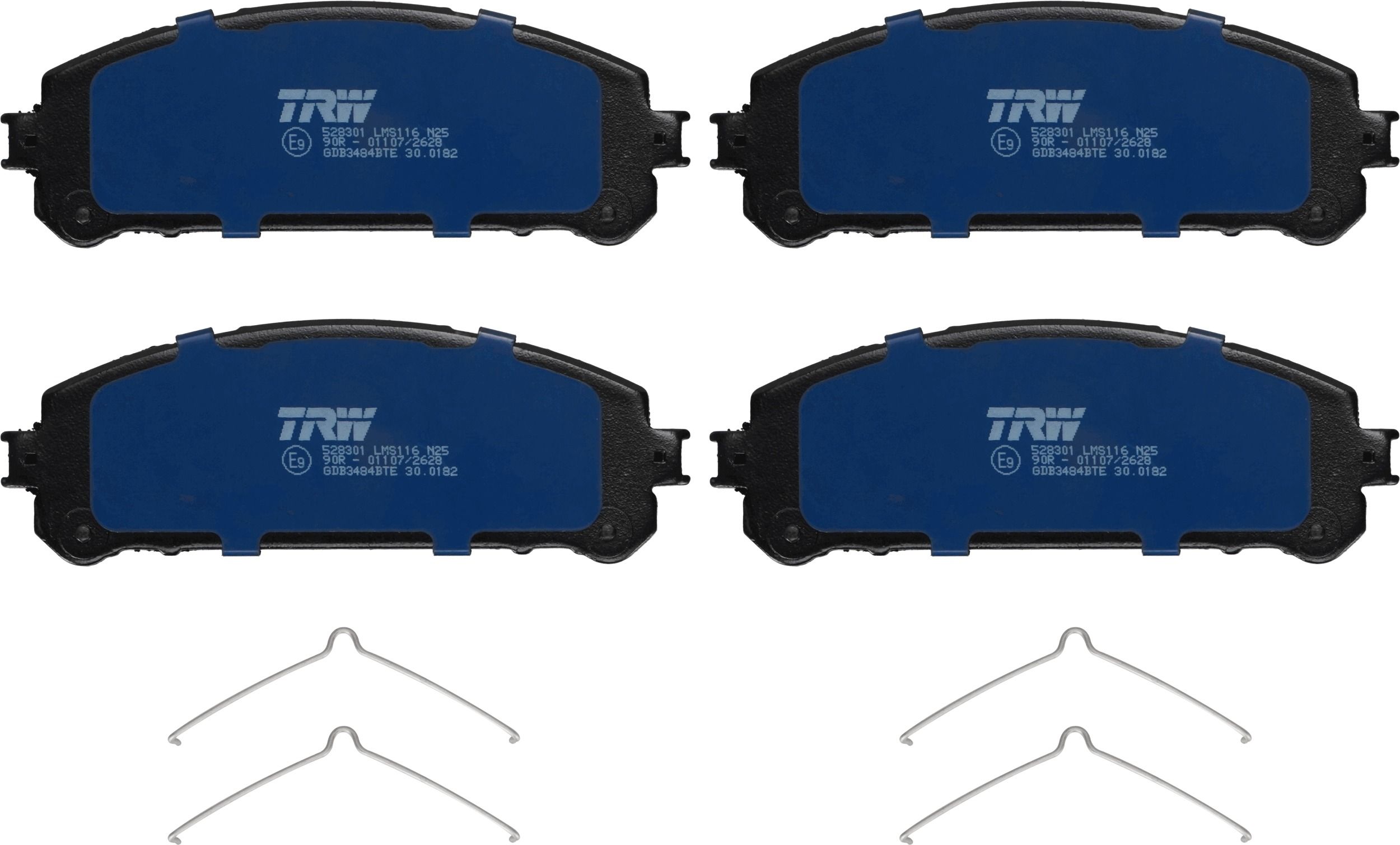 Гальмівні колодки дискові TRW GDB3484BTE - zapix