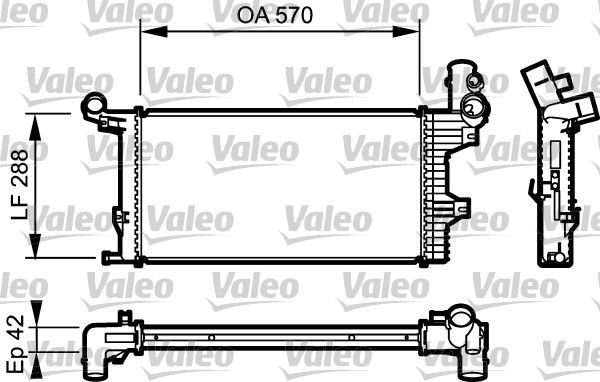 Радіатор охолодження двигуна VALEO 732303 - zapix