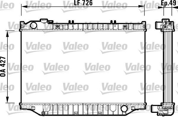 Радіатор охолодження двигуна VALEO 732415 - zapix