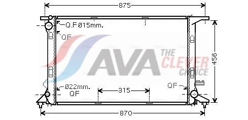 Радіатор охолодження двигуна AVA QUALITY COOLING AIA2290 - zapix