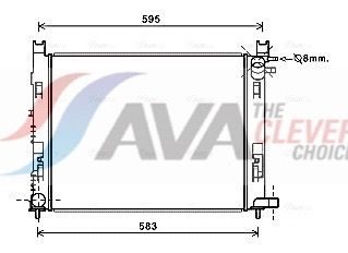 Радіатор охолодження двигуна AVA QUALITY COOLING DAA2007 - zapix