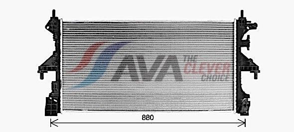 Радіатор охолодження двигуна AVA QUALITY COOLING CN2320 - zapix