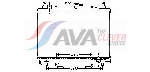 Радіатор охолодження двигуна AVA QUALITY COOLING MT2170 - zapix
