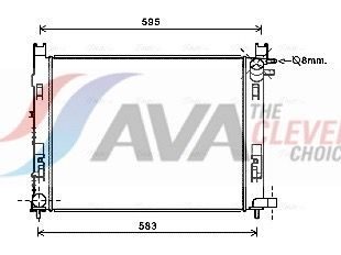Радіатор охолодження двигуна AVA QUALITY COOLING DAA2008 - zapix