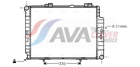 Радіатор охолодження двигуна AVA QUALITY COOLING MSA2287 - zapix