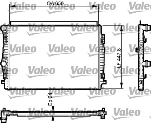 Радіатор охолодження двигуна VALEO 735559 - zapix