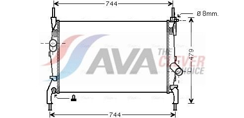 Радіатор охолодження двигуна AVA QUALITY COOLING FD2404 - zapix