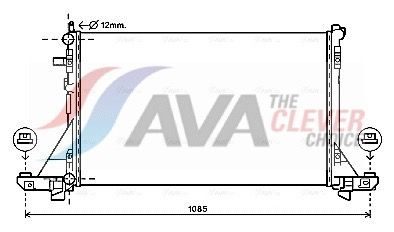 Радіатор охолодження двигуна AVA QUALITY COOLING RT2561 - zapix