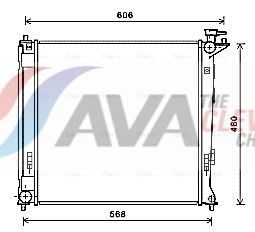 Радіатор охолодження двигуна AVA QUALITY COOLING HY2284 - zapix