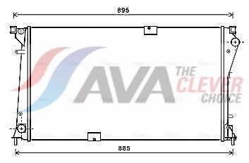 Радіатор охолодження двигуна AVA QUALITY COOLING RTA2490 - zapix