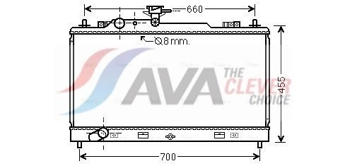 Радіатор охолодження двигуна AVA QUALITY COOLING MZ2227 - zapix