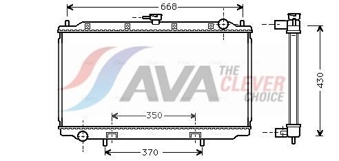Радіатор охолодження двигуна AVA QUALITY COOLING DNA2181 - zapix