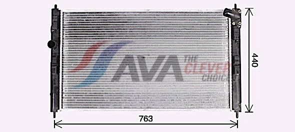 Радіатор охолодження двигуна AVA QUALITY COOLING MT2276 - zapix