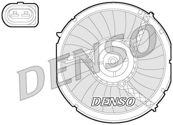 Вентилятор системи охолодження DENSO DER02003 - zapix