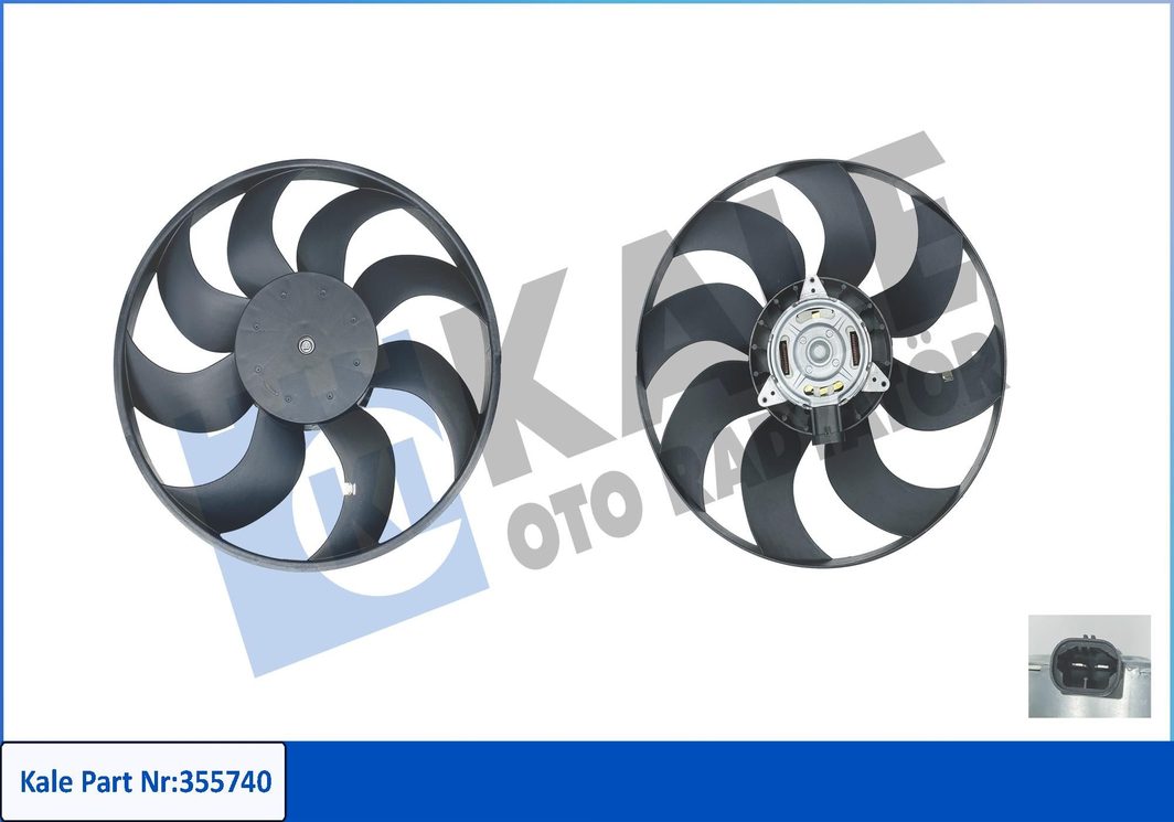 Вентилятор системи охолодження KALE OTO RADYATÖR 355740 - zapix