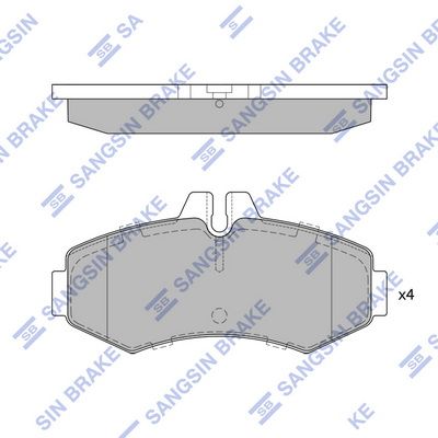 Тормозные колодки дисковые HI-Q SP4049
