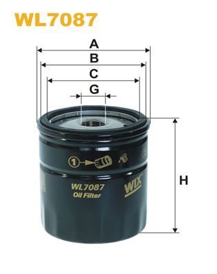 Оливний фільтр WIX FILTERS WL7087 - zapix