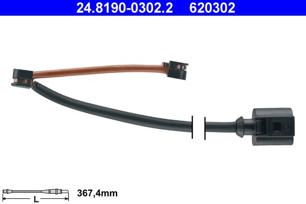 Датчик зносу гальмівних колодок ATE 24819003022 - zapix