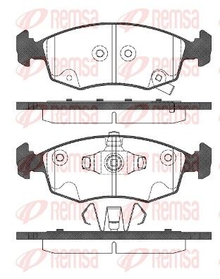 Гальмівні колодки дискові REMSA 017272 - zapix