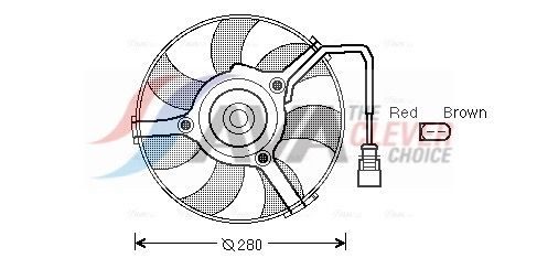 Вентилятор системы охлаждения AVA QUALITY COOLING AI7516