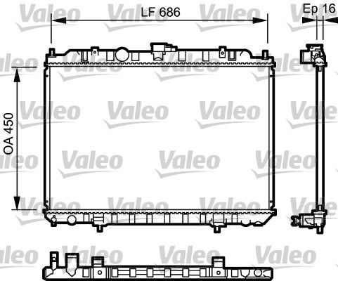 Радіатор охолодження двигуна VALEO 735063 - zapix