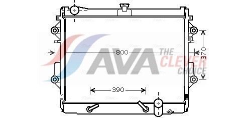 Радіатор охолодження двигуна AVA QUALITY COOLING TO2491 - zapix