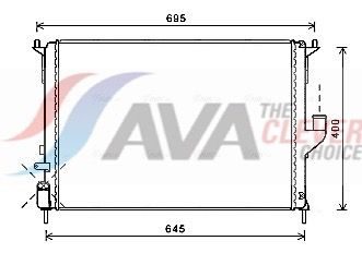 Радіатор охолодження двигуна AVA QUALITY COOLING RTA2477 - zapix