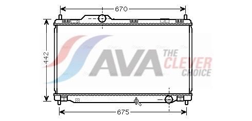 Радіатор охолодження двигуна AVA QUALITY COOLING TO2461 - zapix