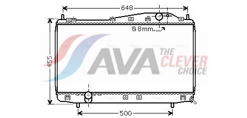 Радіатор охолодження двигуна AVA QUALITY COOLING DW2054 - zapix