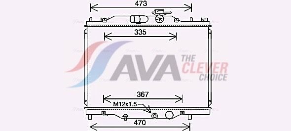 Радіатор охолодження двигуна AVA QUALITY COOLING MZ2291 - zapix