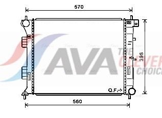 Радіатор охолодження двигуна AVA QUALITY COOLING HY2338 - zapix