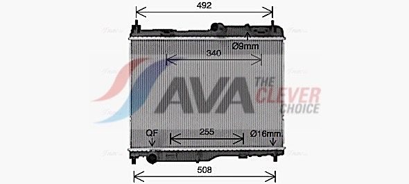 Радіатор охолодження двигуна AVA QUALITY COOLING FD2683 - zapix