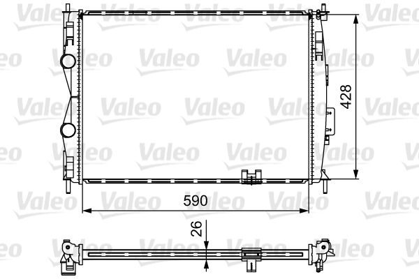 Радіатор охолодження двигуна VALEO 735116 - zapix