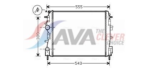 Радіатор охолодження двигуна AVA QUALITY COOLING RTA2399 - zapix