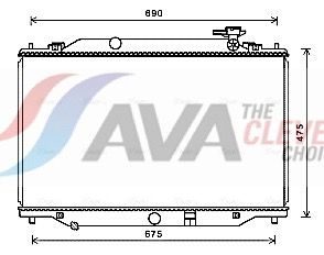 Радіатор охолодження двигуна AVA QUALITY COOLING MZ2270 - zapix
