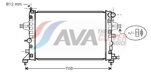 Радіатор охолодження двигуна AVA QUALITY COOLING OLA2362 - zapix