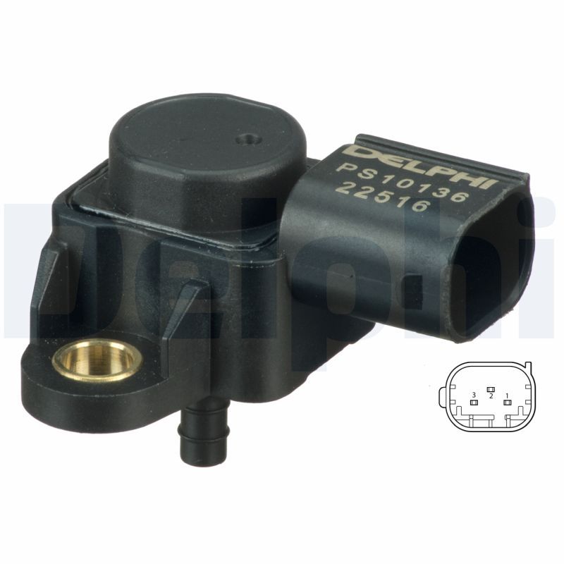 Датчик тиску наддува DELPHI PS10136 - zapix