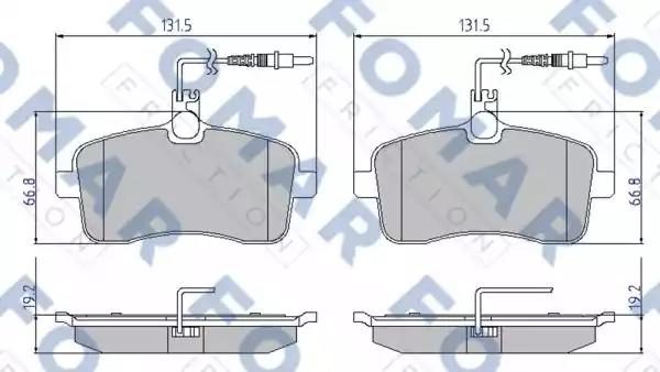 Гальмівні колодки дискові FOMAR FRICTION FO919881 - zapix