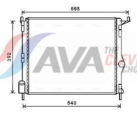 Радіатор охолодження двигуна AVA QUALITY COOLING RTA2476 - zapix
