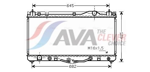 Радіатор охолодження двигуна AVA QUALITY COOLING TO2303 - zapix