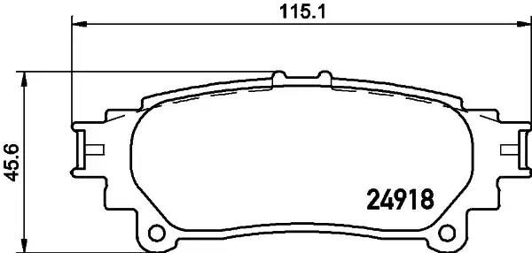 Гальмівні колодки дискові NISSHINBO NP1111 - zapix